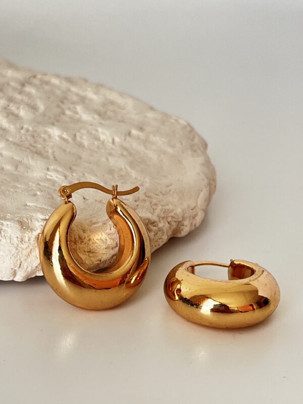 Violet Vintage Halka Küpe