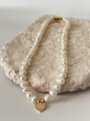 Sedef Kalpli İnci Kolye