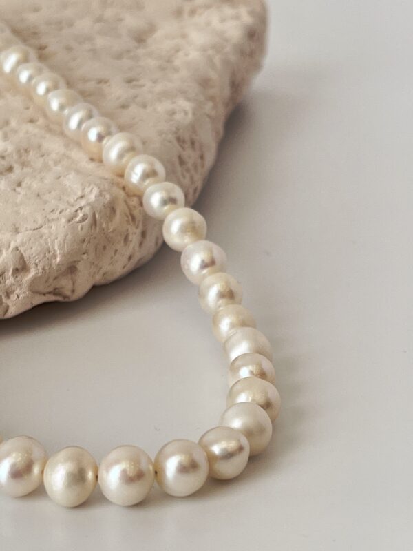 Freya Gerçek Oval Tasarım İnci Kolye