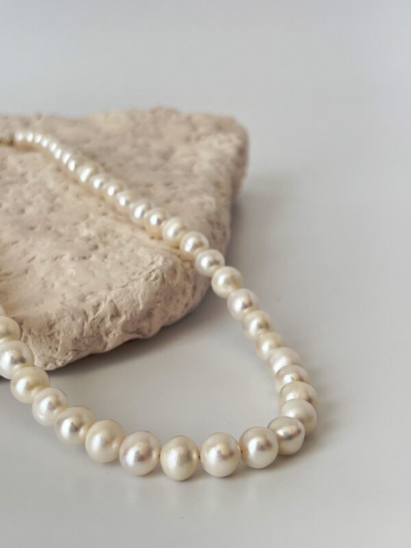 Freya Gerçek Oval Tasarım İnci Kolye