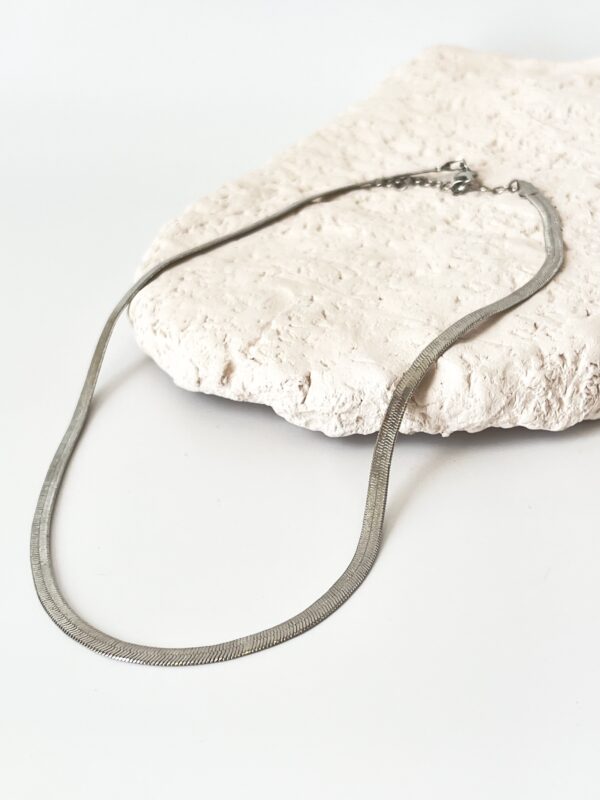 Agatha Çelik Kısa İtalyan Kolye