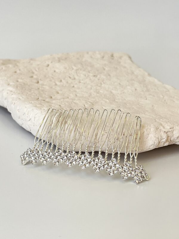 Parlak Zirkon Taşlı Gelin Tokası