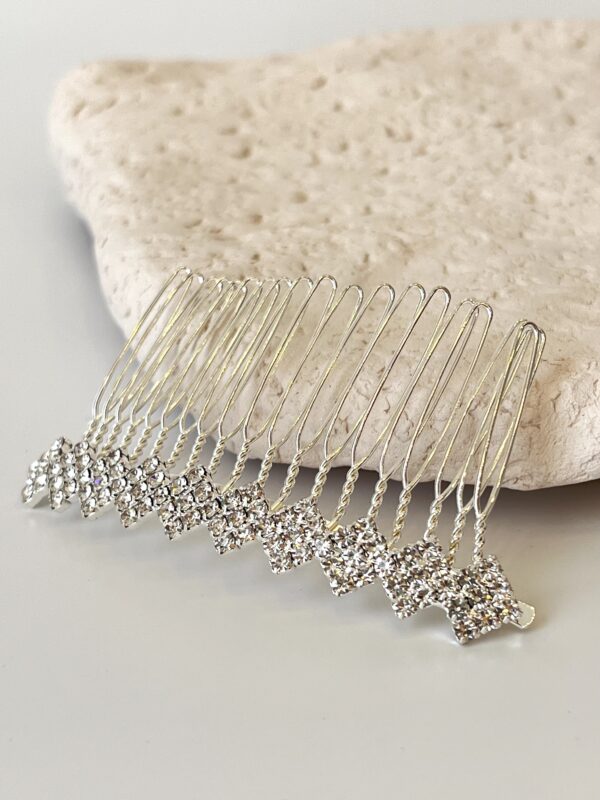 Parlak Zirkon Taşlı Gelin Tokası