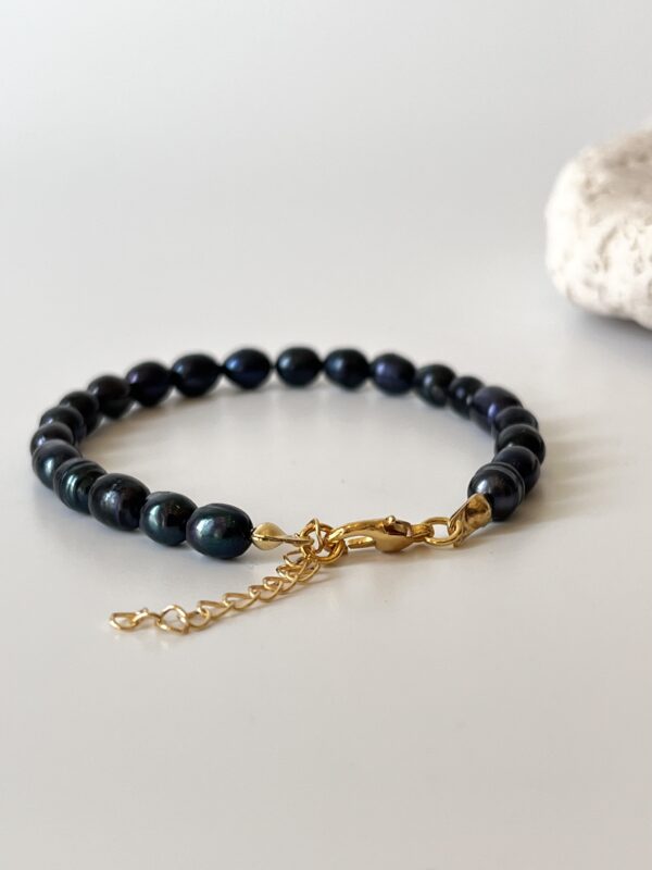 Gerçek Siyah İnci Bileklik