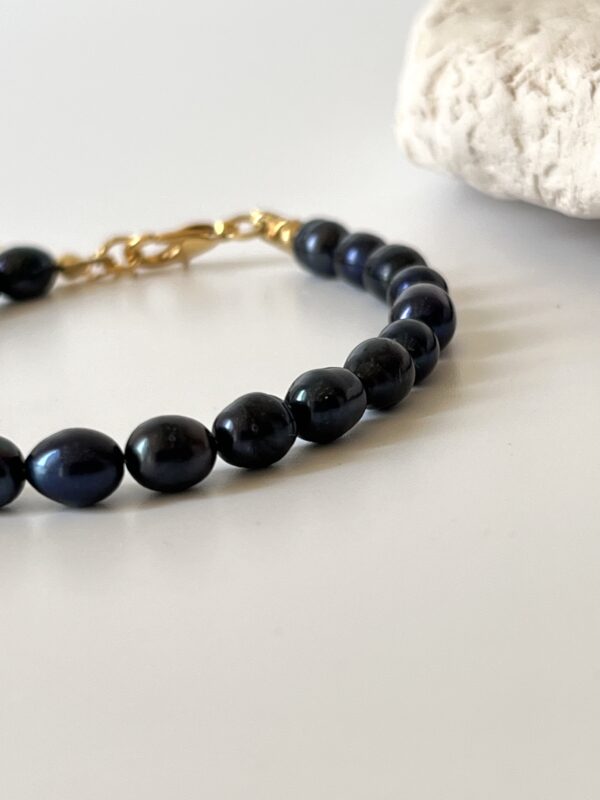 Gerçek Siyah İnci Bileklik