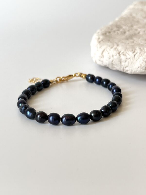 Gerçek Siyah İnci Bileklik