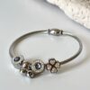 Zirkon Taşlı Çelik Pandora Bileklik
