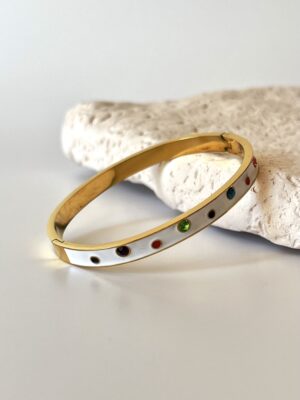 Beyaz Mineli Çelik Kelepçe