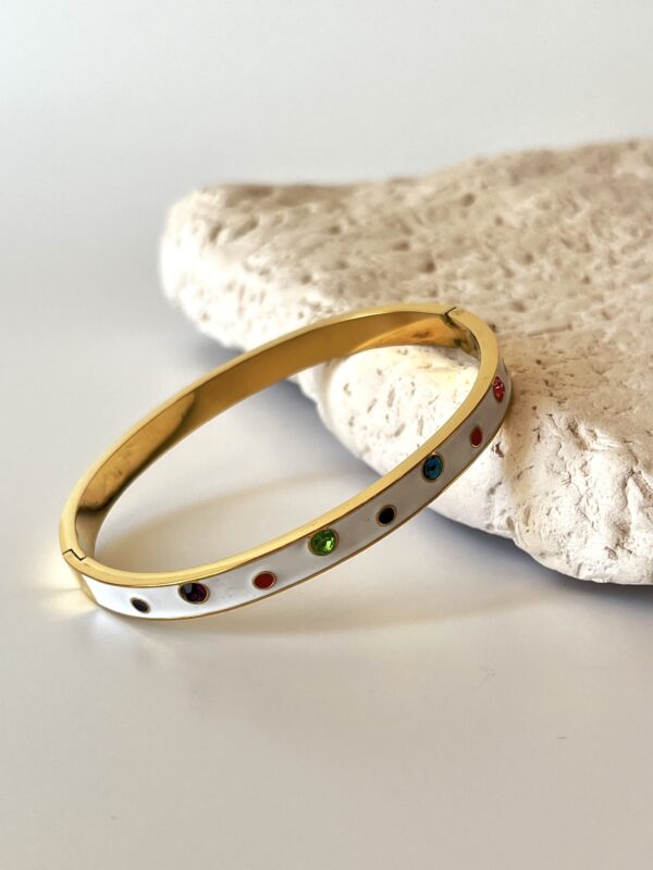 Beyaz Mineli Çelik Kelepçe