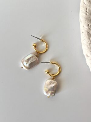 IMG-8337-3.jpg 14K Altın Kaplama Gerçek İnci Detaylı Halka Küpe