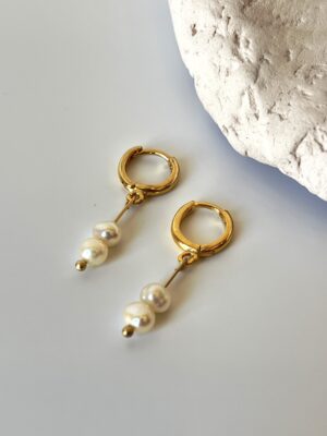 IMG-8344.jpg 14K Altın Kaplama Tasarım Gerçek İnci Küpe