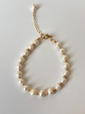 Dorika Detaylı Tasarım Gerçek İnci Bileklik