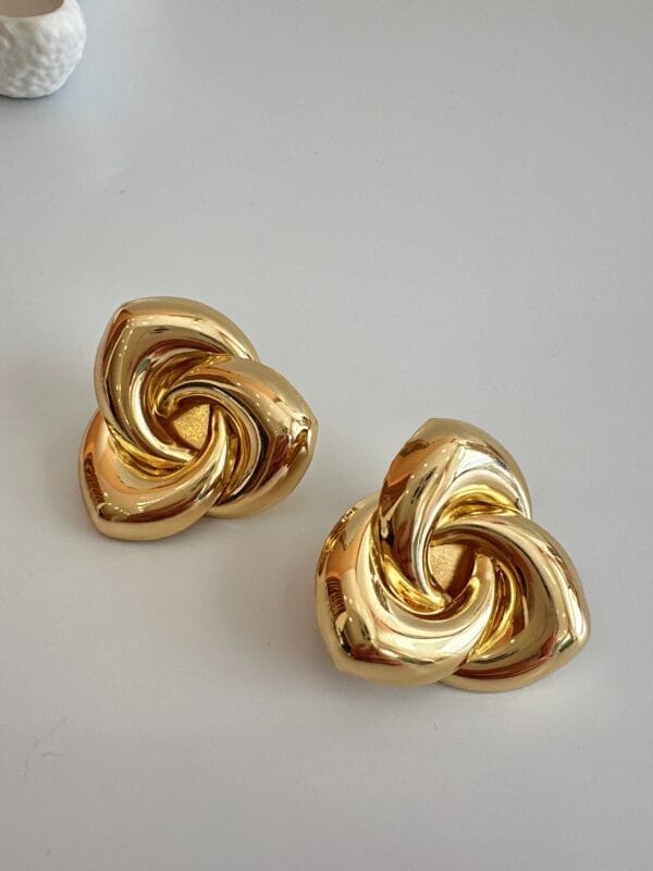 Vip Kalın Gold Küpe