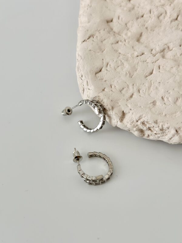 Yılan Model Çelik Küpe