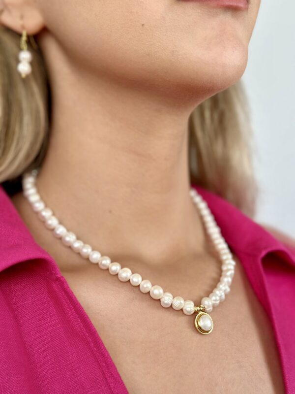 Modra Gerçek İnci Kolye