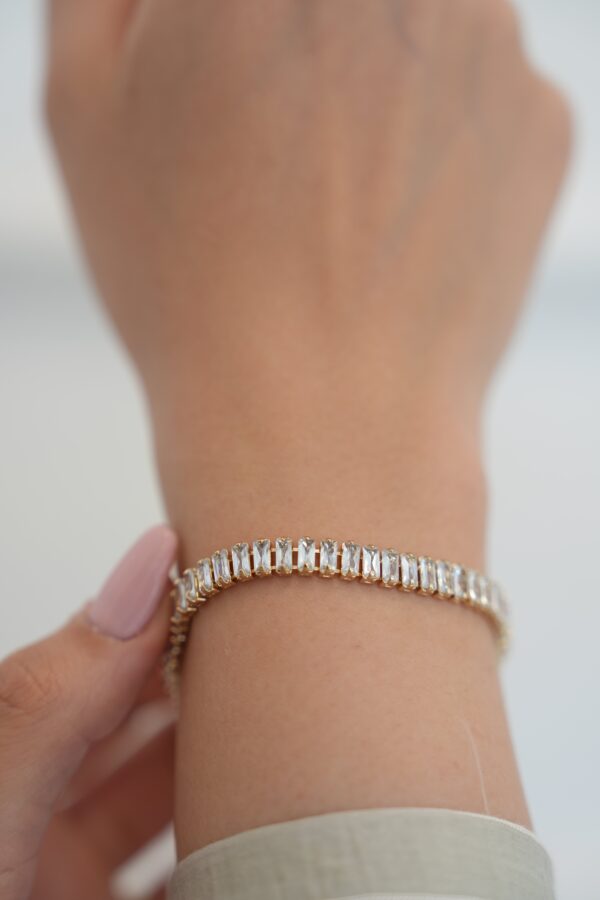 Kadın Su Yolu Bileklik Beyaz (Gold)