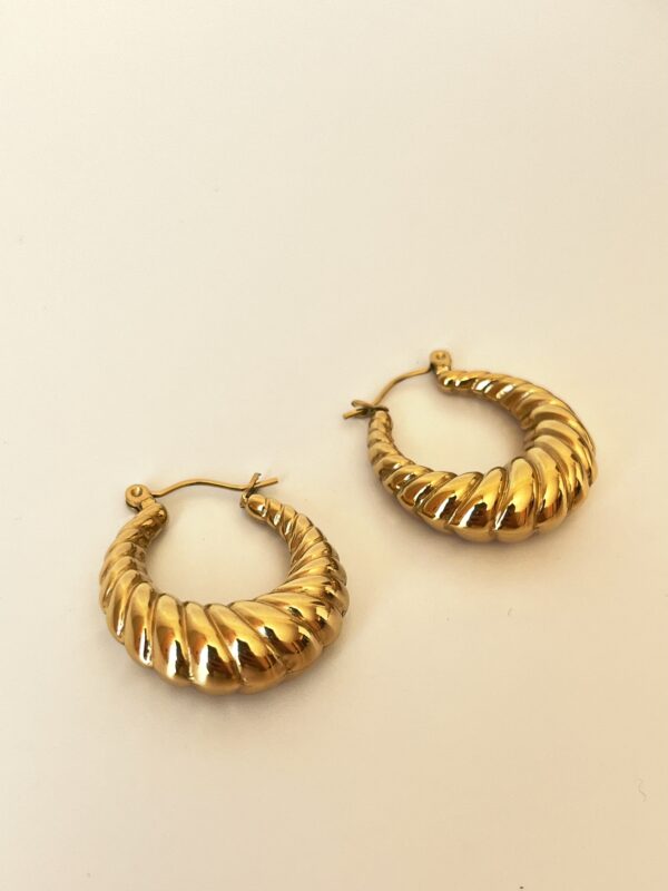 Vintage Çelik Halka Küpe