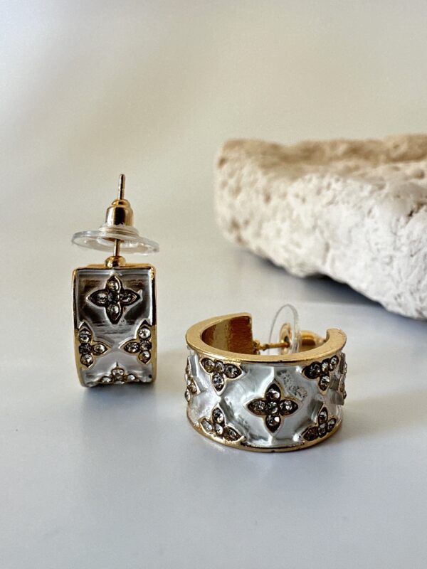 Sedefli Tasarım Küpe