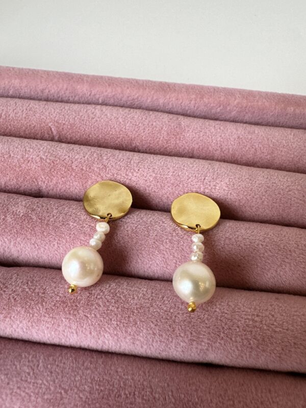 Vip Tasarım Gerçek İnci Küpe