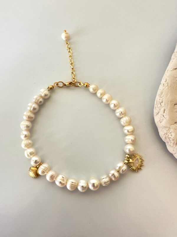 Sedefli Gerçek İnci Halhal