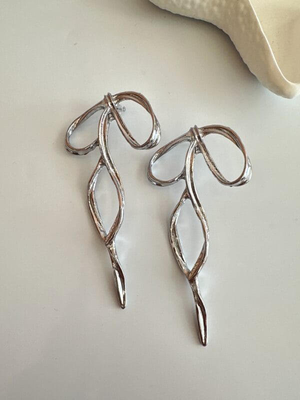 Çelik Fiyonk Gümüş Küpe