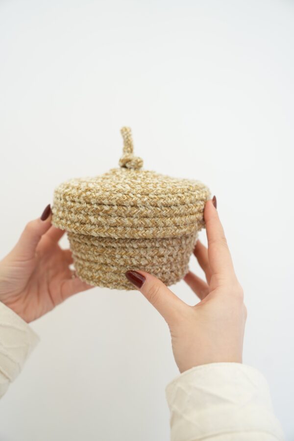 Kahverengi Mini Takı Organizer ve Saklama Kutusu