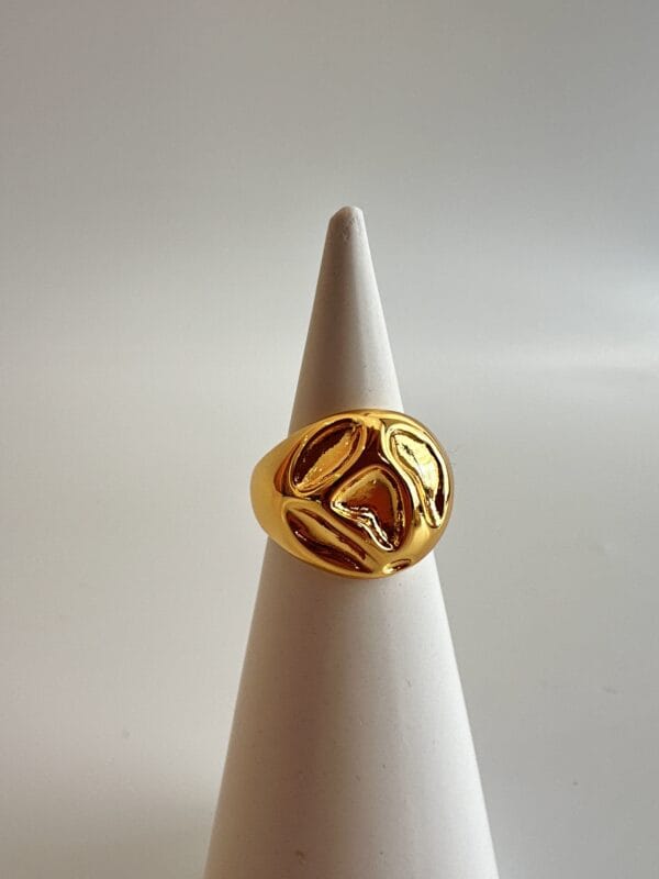 Çelik Gold Ayarlanabilir Yüzük