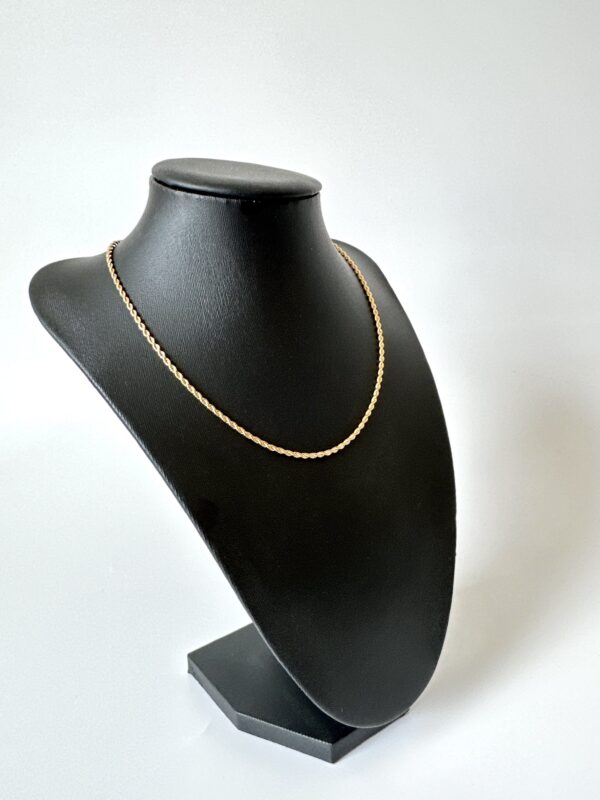 Altın Renk Burgulu Çelik Zincir Kolye