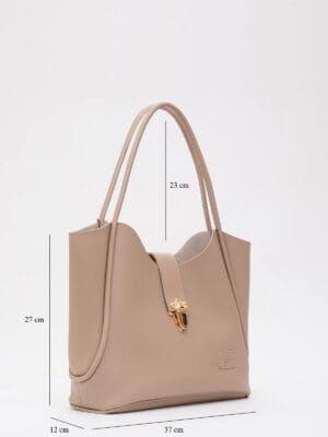 b08abe8ebd24b7031c46a639e5504941.jpg Suni Deri Kilit Detaylı Makyaj Çantalı El Kol Ve Omuz Çantası