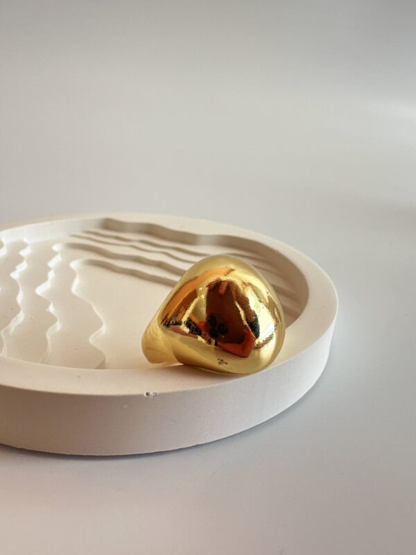 Çelik Gold Ayarlanabilir Yüzük