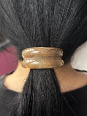 Kahverengi Mermer Görünümlü Lastik Toka