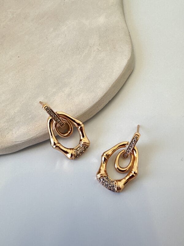 Zirkon Taş Detaylı Vip Küpe