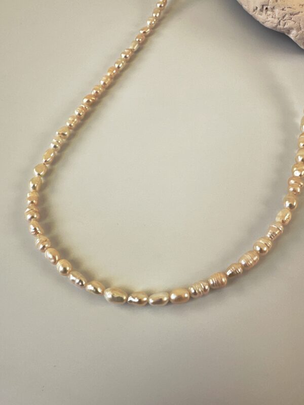 Gerçek Tatlı Su İncili Erkek İnci Kolye