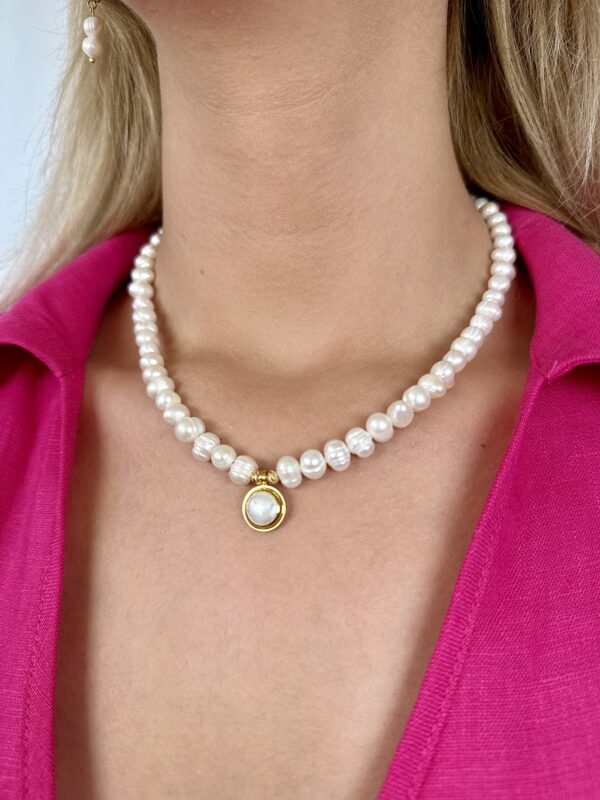 Modra Gerçek İnci Kolye