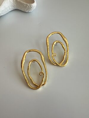 Vip Zara Model Büyük Gold Küpe