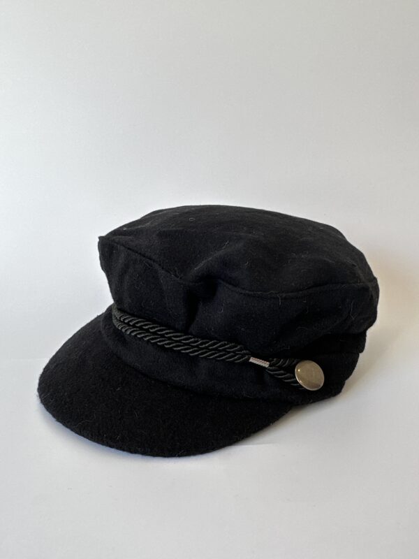Kadın Kışlık Şapka Denizci Tipi Kaşe Kumaş
