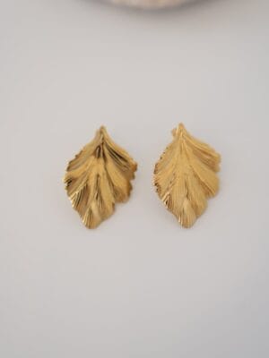 Yaprak Model Çelik Küpe