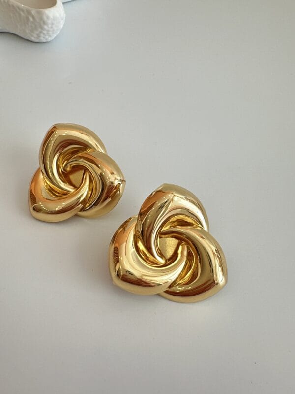 Vip Kalın Gold Küpe