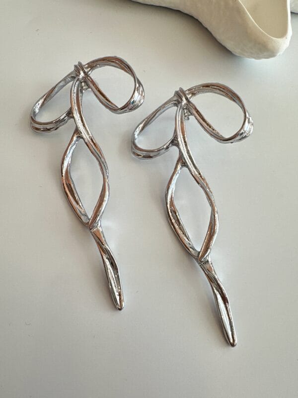 Çelik Fiyonk Gümüş Küpe