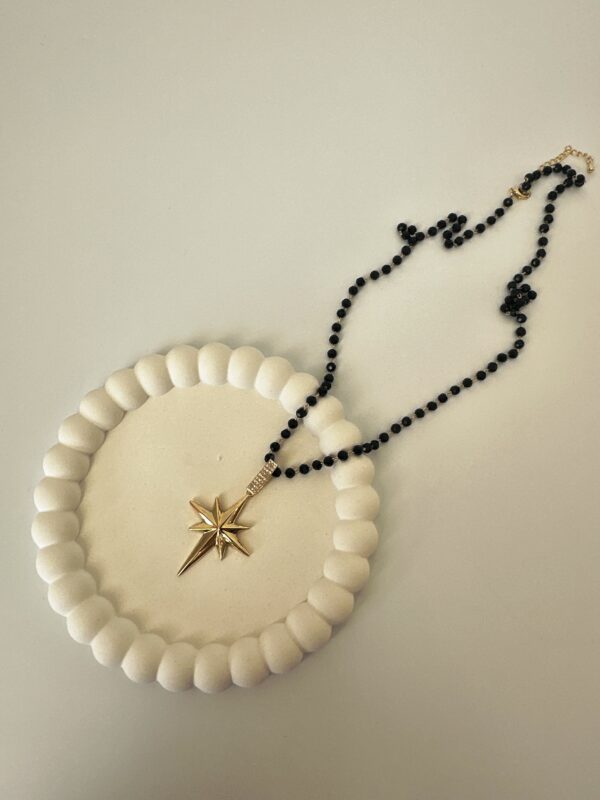 Zirkon Taş Detaylı Kuzey Yıldızı Model Vip Kolye