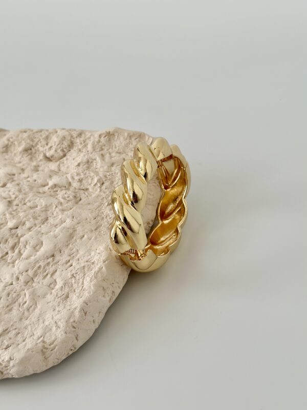 Burgu Model Çelik Kalın Bileklik