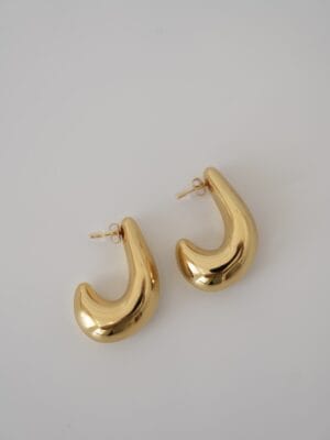 Vintage Büyük Çelik Küpe