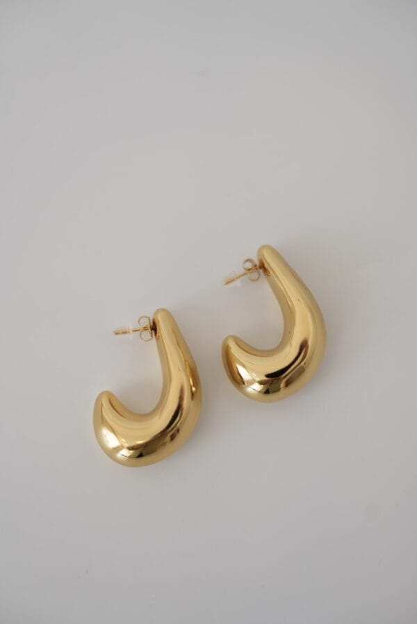 Vintage Büyük Çelik Küpe