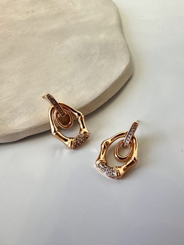 Zirkon Taş Detaylı Vip Küpe