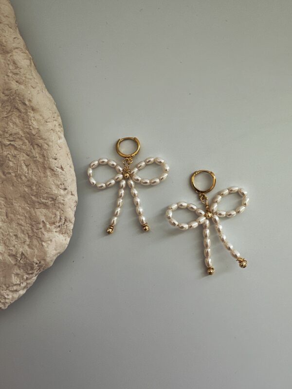 Kurdele Model Mayorka İnci Küpe