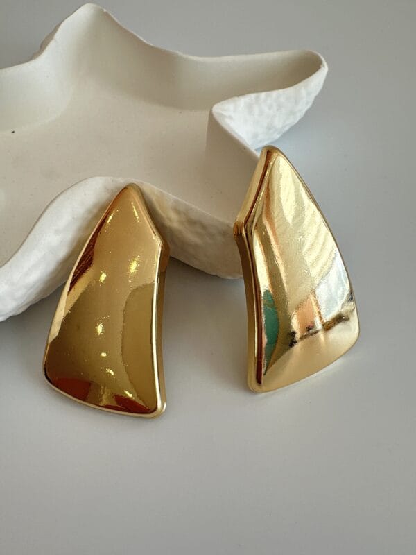 Vip Plaka Gold Küpe