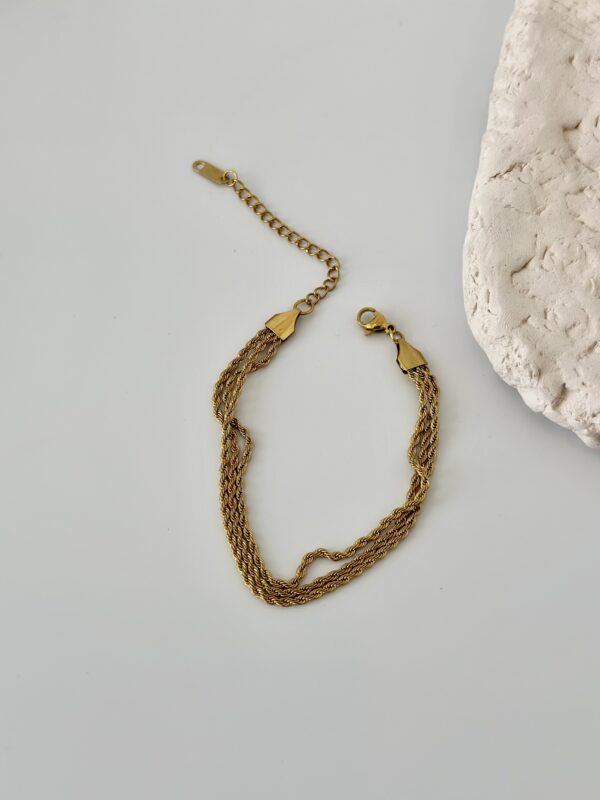 Burgu Model 3'lü Çelik Bileklik