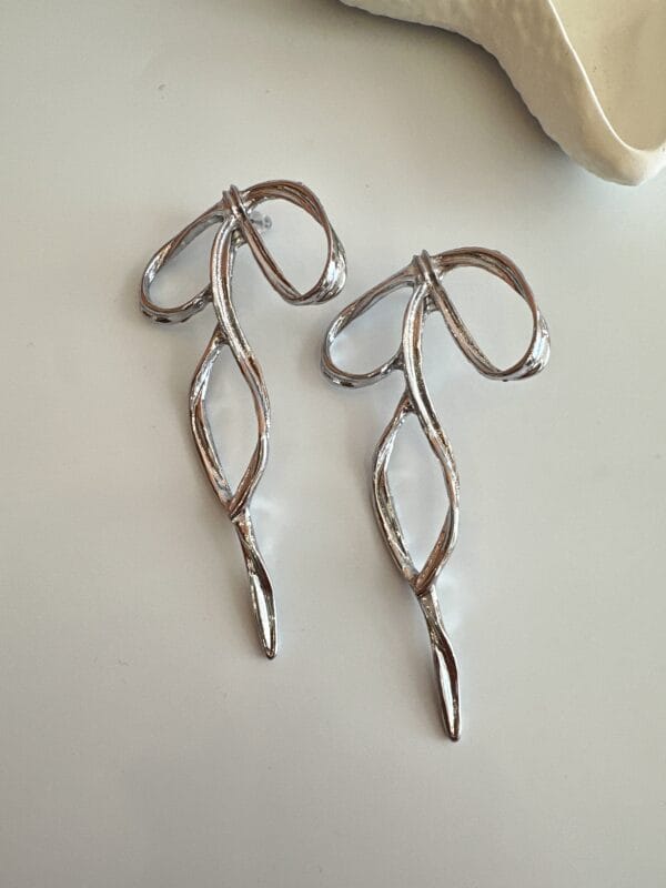 Çelik Fiyonk Gümüş Küpe