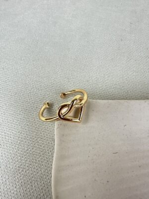 Kalp Detaylı Vip Yüzük