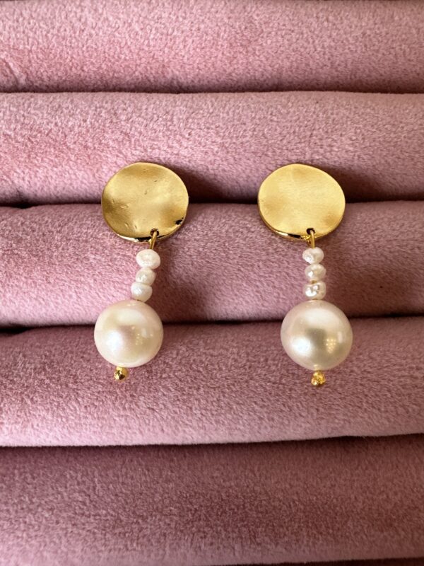 Vip Tasarım Gerçek İnci Küpe